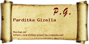 Parditka Gizella névjegykártya